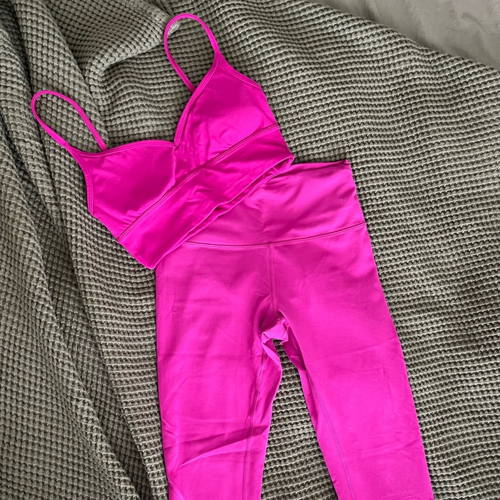 Lululemon wunder train leggings and align sweetheart tank